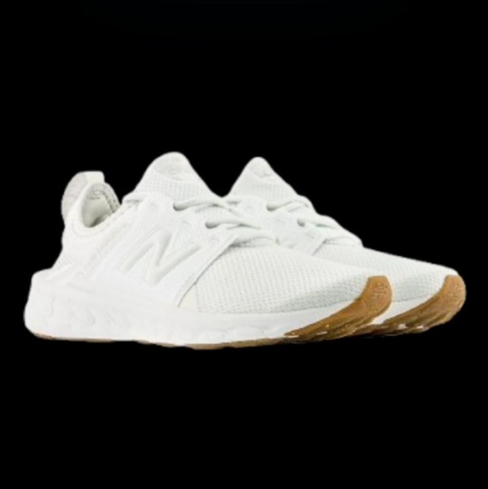 New Balance Fresh Foam X Cruz v3 Running Womens Size 9D Wide White Gum Brown